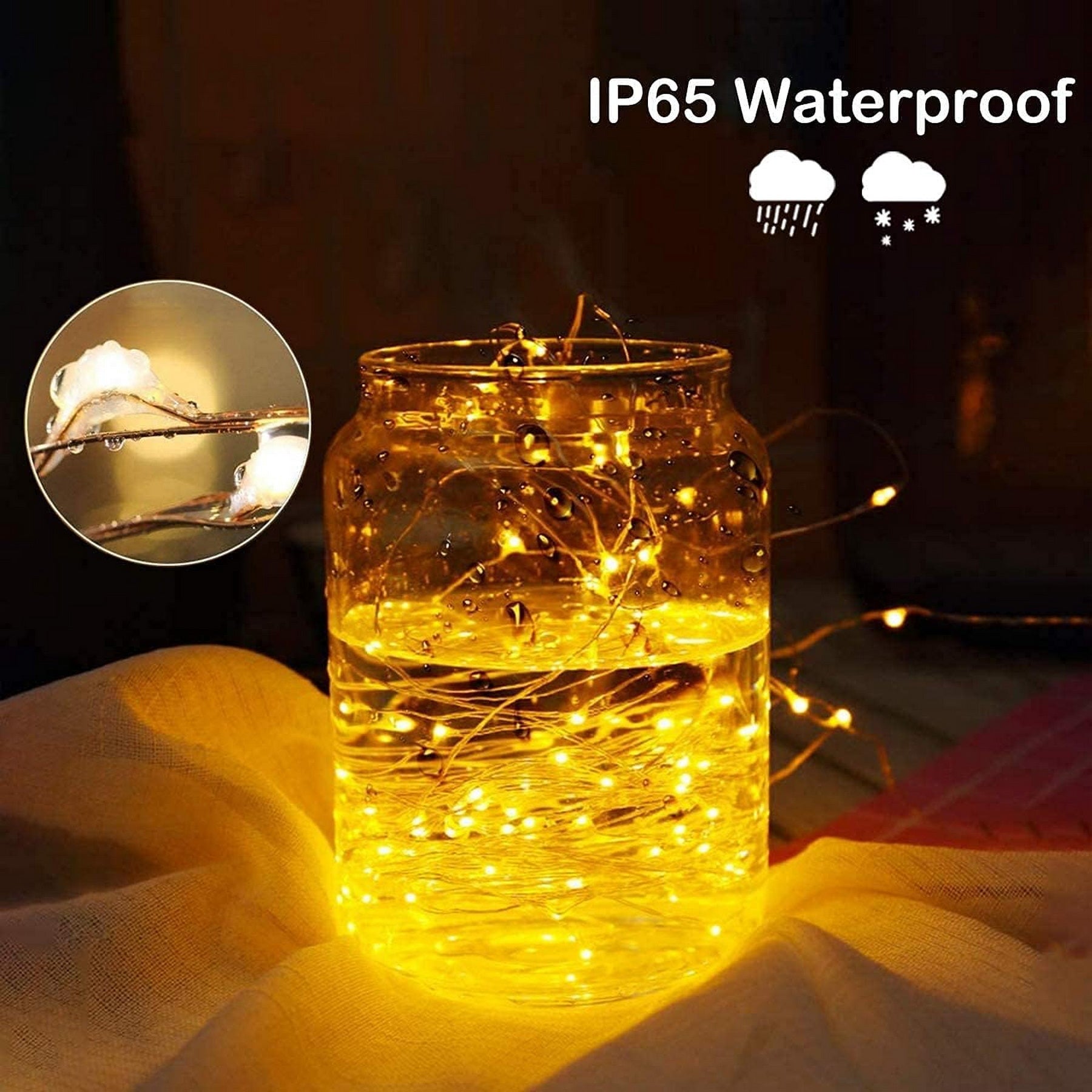 Lezonic 220LED/25M Fairy Lights Mains Powered with Remote Timer,Warm White | 8 Modes Low Voltage Fairy Lights,Plug in String Lights Waterproof, for Bedroom, Yard, Party, Wedding, Xmas Decorations