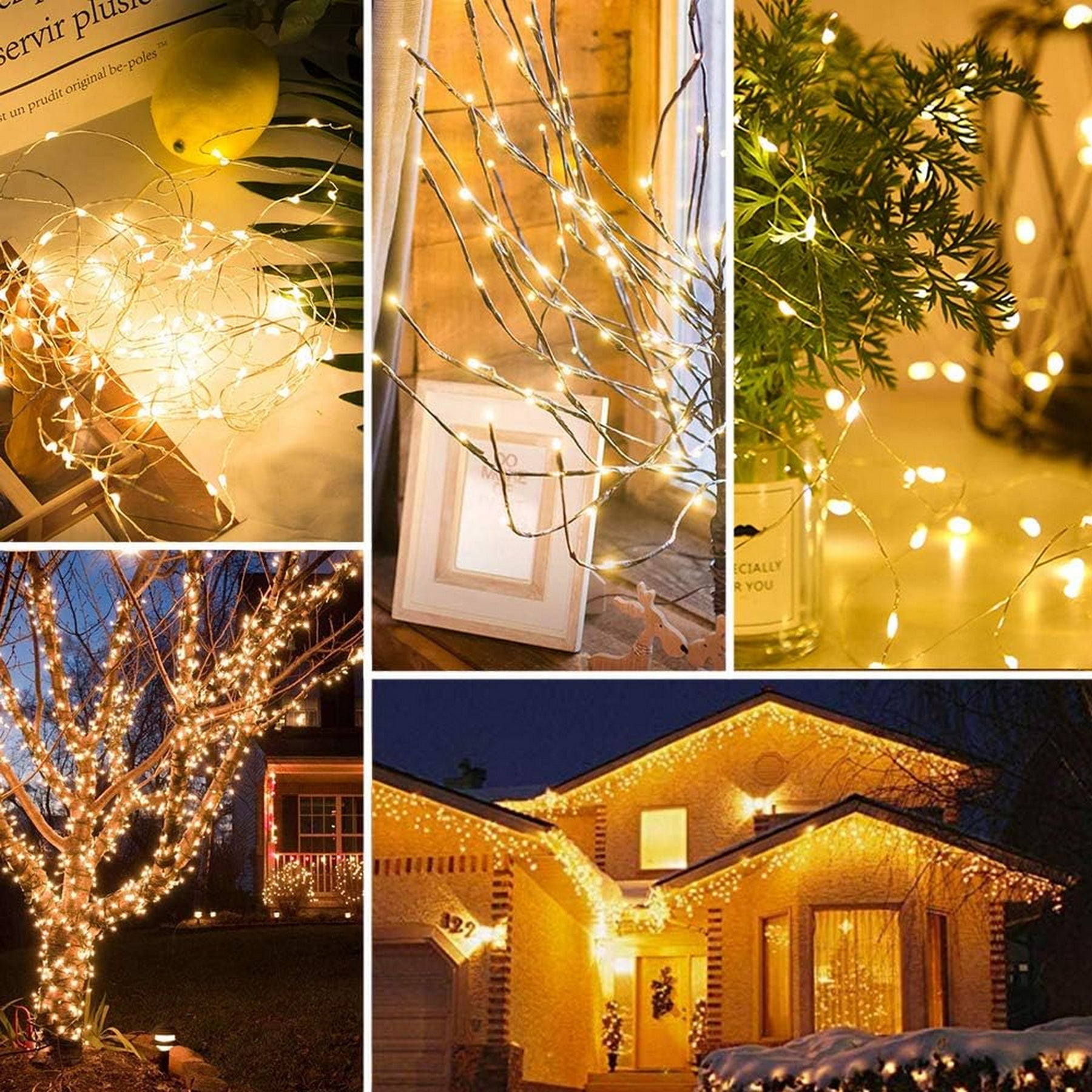 Lezonic 220LED/25M Fairy Lights Mains Powered with Remote Timer,Warm White | 8 Modes Low Voltage Fairy Lights,Plug in String Lights Waterproof, for Bedroom, Yard, Party, Wedding, Xmas Decorations