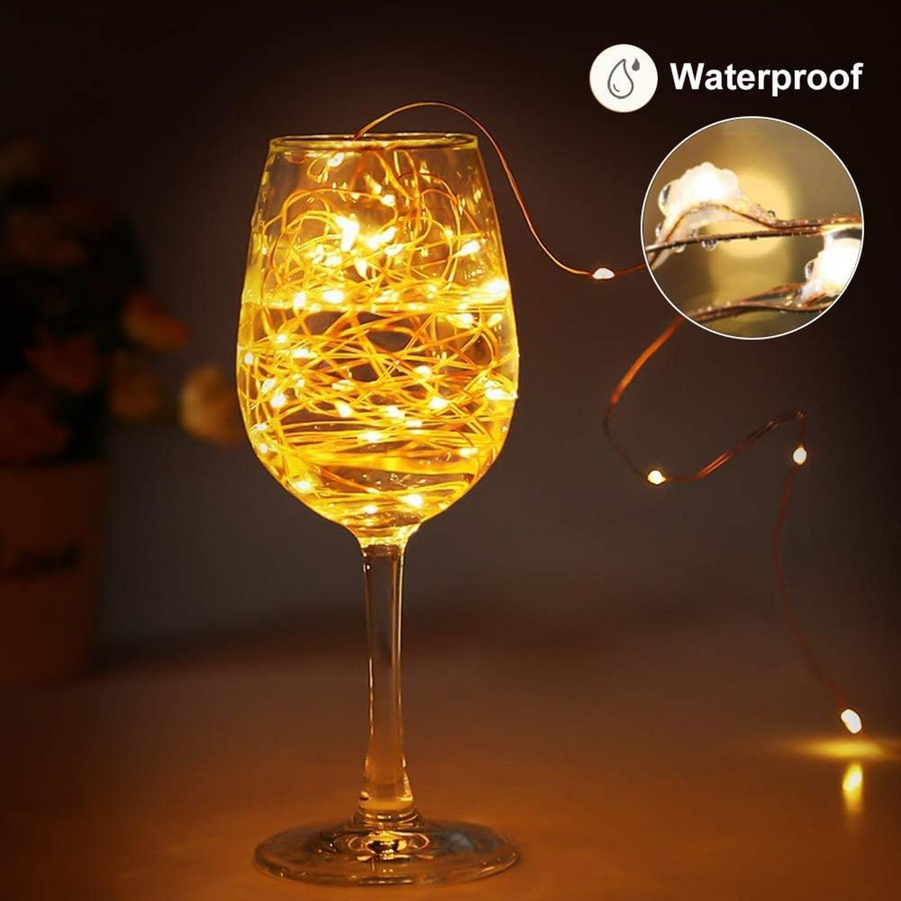 Lezonic Solar String Lights Outdoor, 2Pack Total 240 LED/80FT Solar Garden Lights Waterproof, 8 Modes Indoor/Outdoor Fairy Lights Copper Wire Lighting for Patio Yard Party Wedding (Warm White)